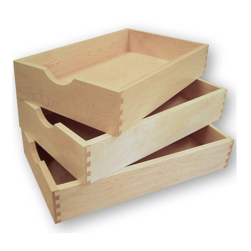5/8" (16mm) Scooped Dovetail Drawer Boxes | Assembled